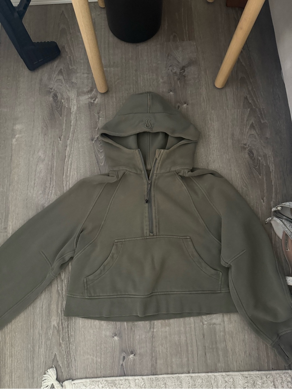 lululemon athletica Olive Green Half-Zip Hoodie - Picture 2 of 4